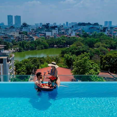 The Oriental Jade Hotel Hanoi Exterior photo View of West Lake from the hotel